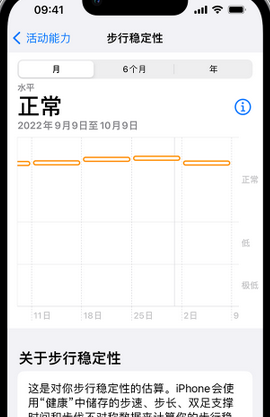 泾源iPhone手机维修如何在iPhone开启'步行稳定性通知'