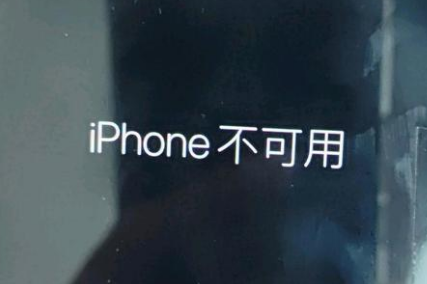 泾源苹果服务网点分享锁屏界面显示“iPhone 不可用”如何解决 